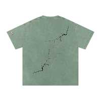 T-shirt oversize en coton à effet délavé « neige » - Lightning