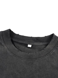 T-shirt effet deux-en-un, délavé au soleil - Roses