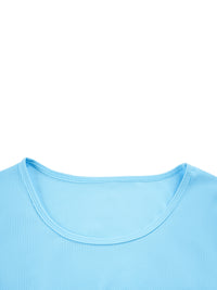 Crop top moulant froncé - Roses