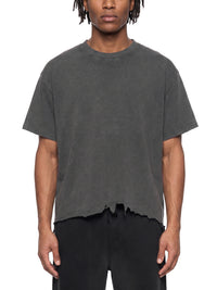 T-shirt coupe carrée, délavage et ourlet usé - Greed
