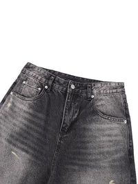 Short en jean ample vintage pour homme